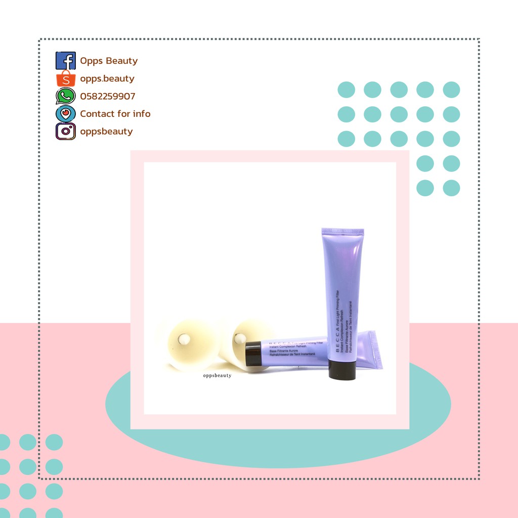 [Becca] Kem lót nền dành cho da không đều màu, làm sáng da BECCA First Light Filter Face Primer