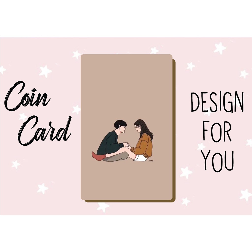 &quot;‍❤️‍ COUPLE&quot;( Decal dán Thẻ ATM, debit, thẻ từ, thẻ chung cư, bảo vệ thẻ) | Dán thẻ ATM COINCARD