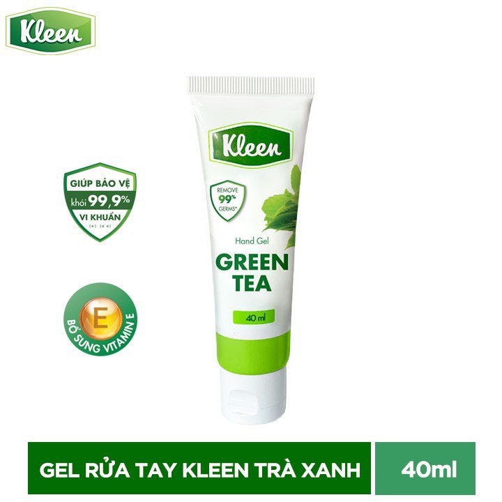 Gel rửa tay khô Kleen Trà xanh 40ml