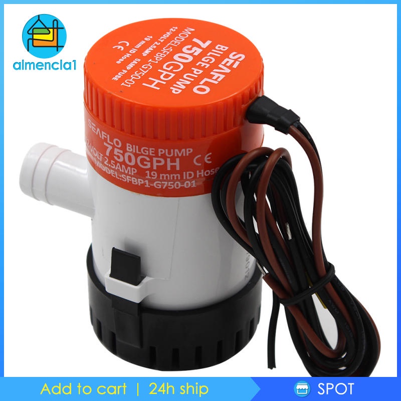 Máy bơm nước chìm 12V 750 GPH 2.5A
 | BigBuy360 - bigbuy360.vn