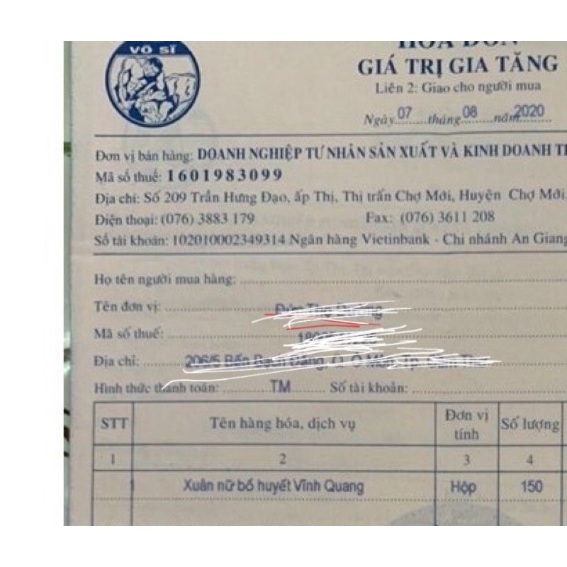 Xuân nữ bổ huyết Vĩnh Quang 280 ml