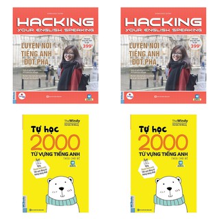 Sách - Combo  Hacking Your English Speaking + Tự Học 2000 Từ Vựng Tiếng Anh Theo Chủ Đề