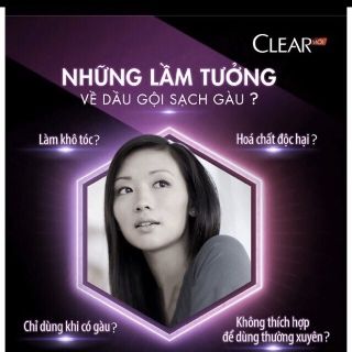 Dầu gội clear bạc hà 900g