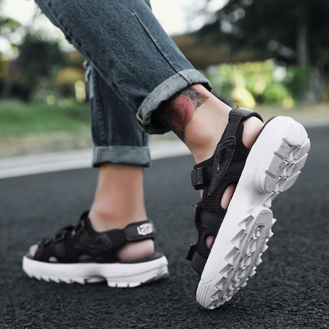 Sandal đế răng cá mập sinh viên siêu lửa net thể thao
