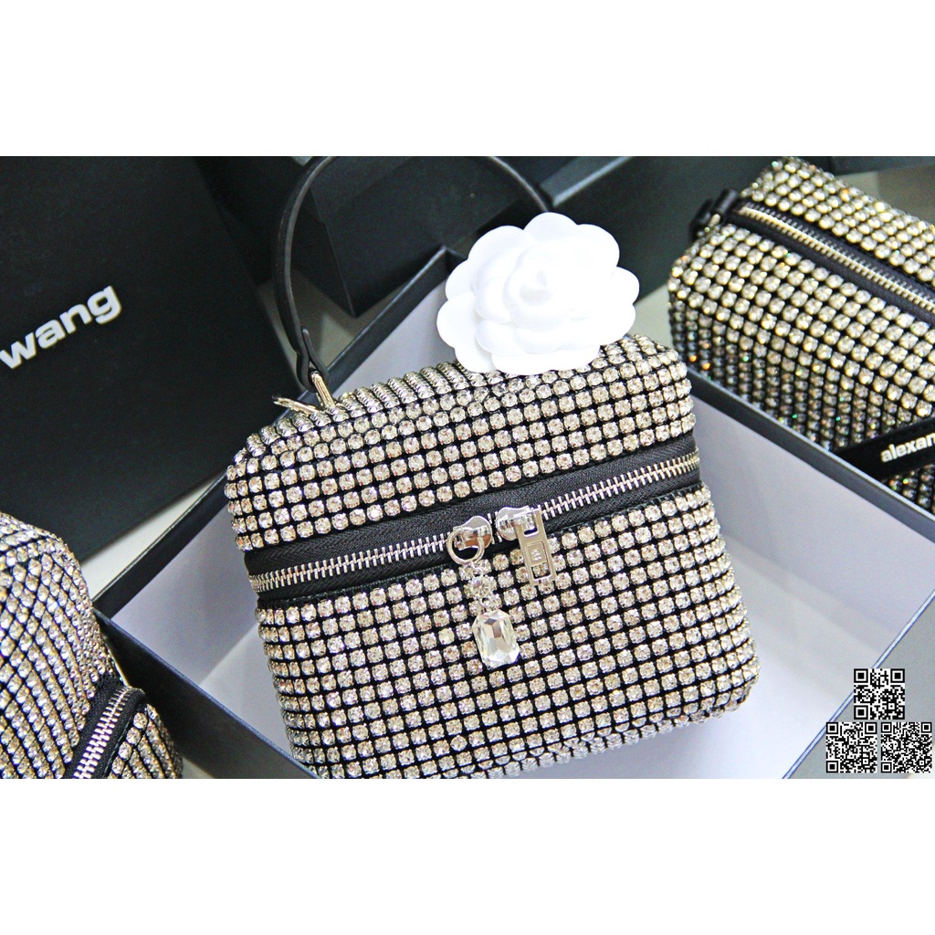 Túi Xách Nữ Dự Tiệc Alex Wang Đá Dáng Vanity Hàng Cao Cấp Chất Lượng Đẹp Hàng Có Sẵn Hình Thật Shop Chụp