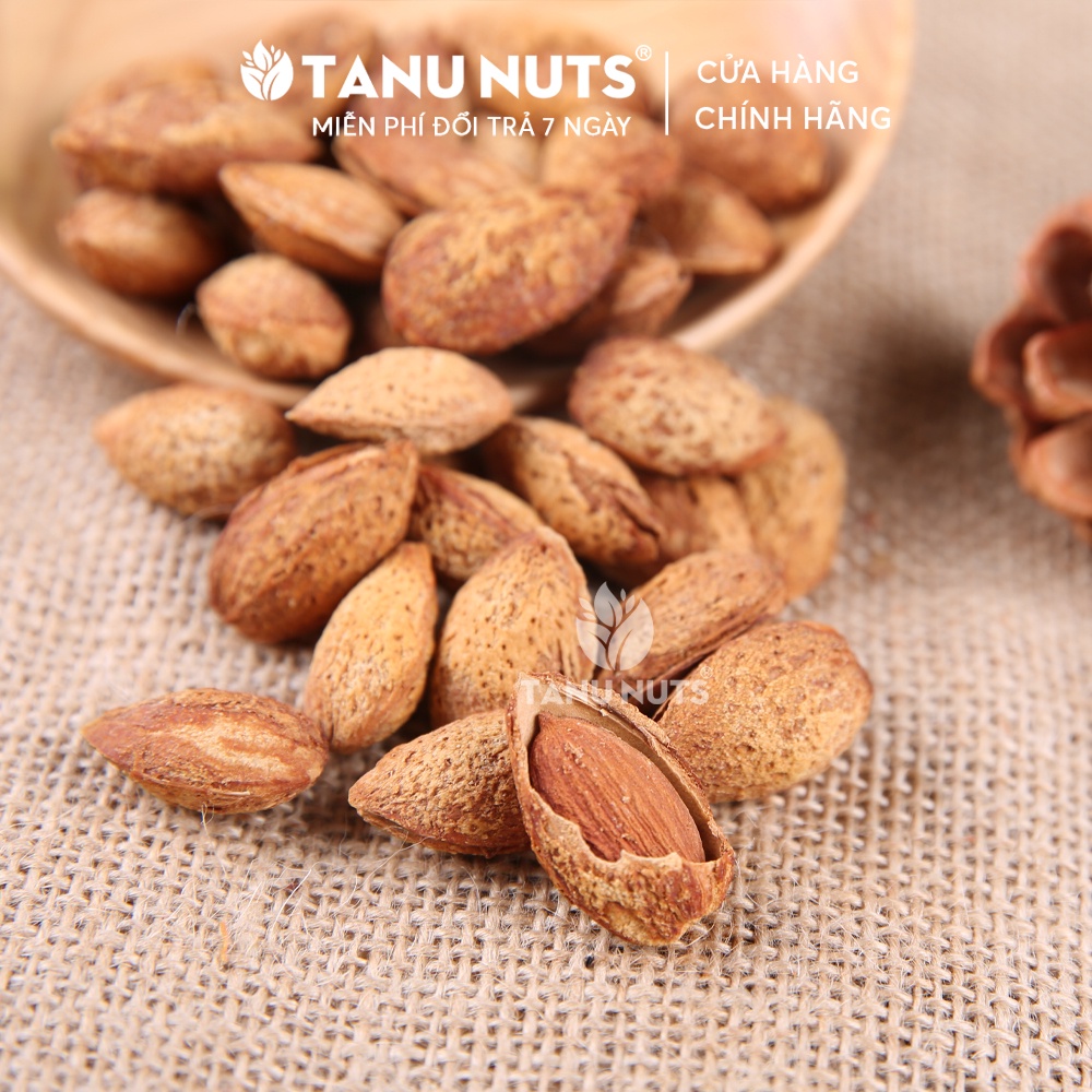 Hạnh nhân rang bơ TANU NUTS, hạt hạnh nhân Mỹ vỏ mỏng, hạnh nhân mật ong