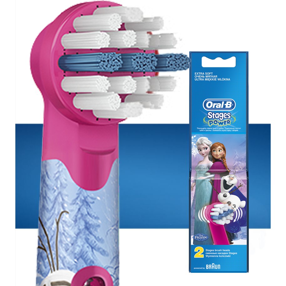 Bộ 2 đầu bàn chải thay thế trẻ em Oral-B Disney Frozen cho bé - Made in Germany