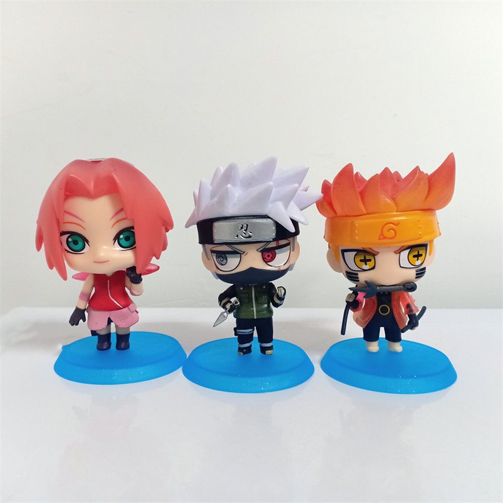 Set 6 mô hình nhân vật phim hoạt hình Naruto 1