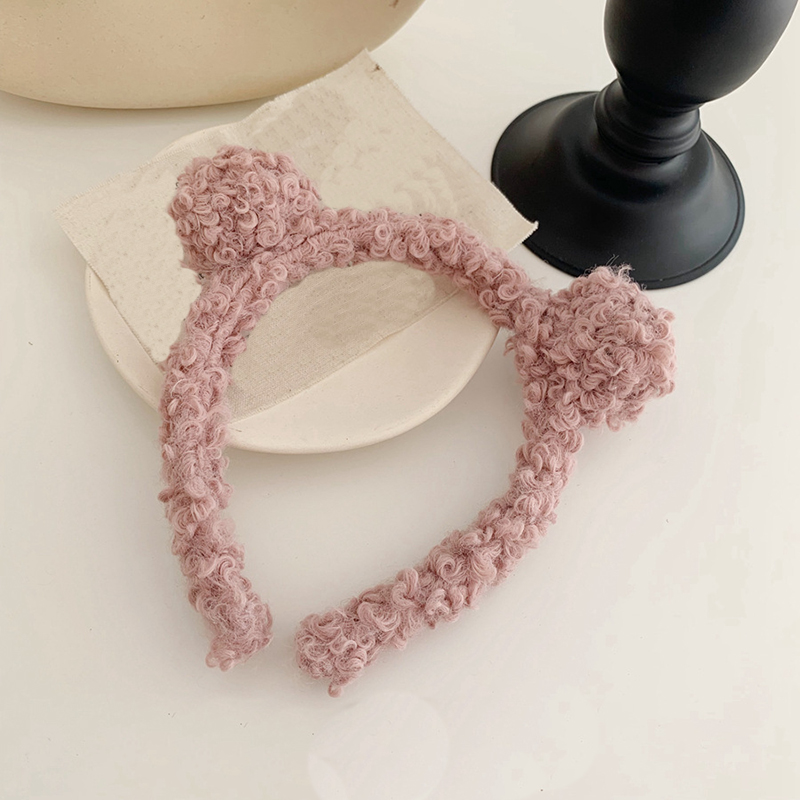 Cài Tóc Đính Quả Bông Thời Trang Hàn Quốc Cho Nữ  (Hairband Scrunchies)