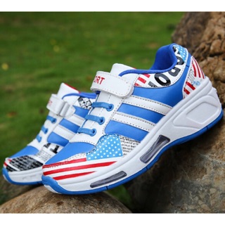 Giày heelys gót 1 bánh lăn sport xanh