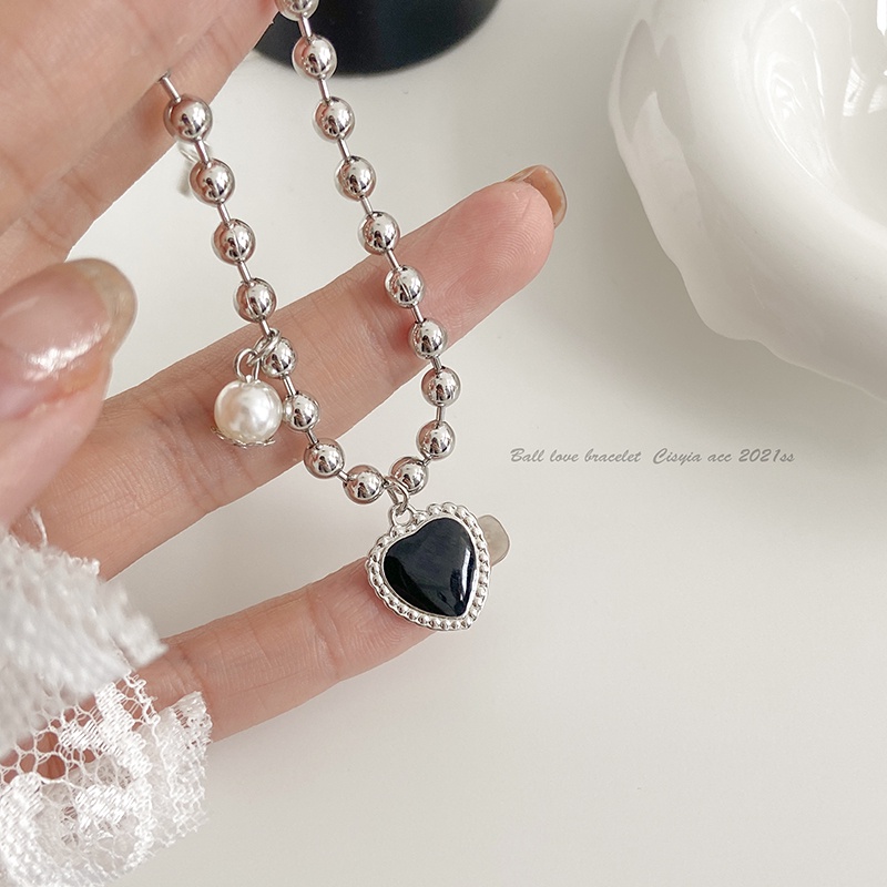 Vòng đeo tay phối ngọc trai nhân tạo thời trang sang trọng cho nữ