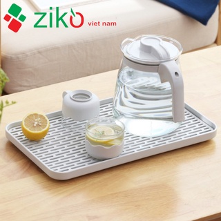 Khay úp ly cốc, khay trà nhựa PP cao cấp 2 lớp tiện lợi đựng ấm chén, ly , cốc