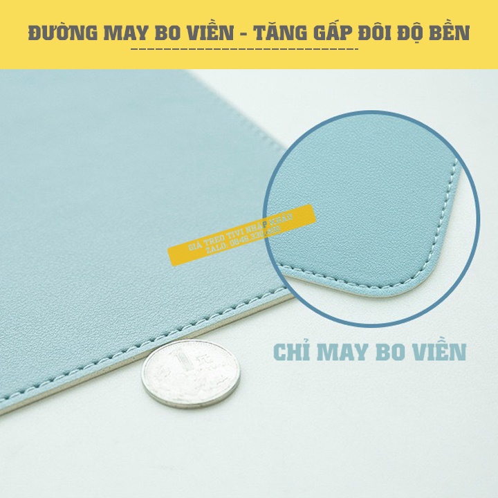 Tấm lót bàn di chuột cỡ lớn - Thảm da trải bàn làm việc Deskpad - Lót Chuột Mouse pad bằng da PU - 2 Mặt Mới