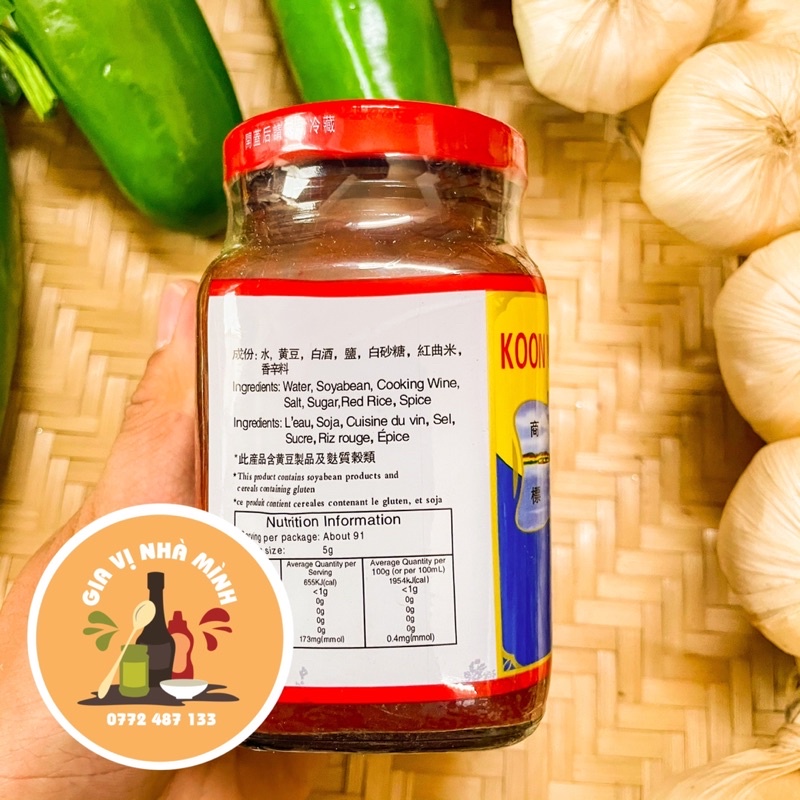 CHAO ĐỎ QUANG ÍCH HÔNG KÔNG 300GR