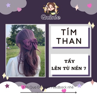 Thuốc nhuộm tóc màu TÍM THAN siêu dưỡng tóc kèm trợ nhuộm trùm đầu