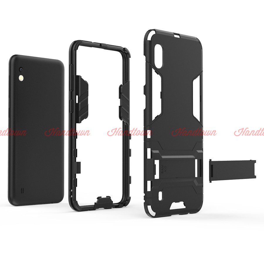 Ốp Lưng Cho Samsung Galaxy A10 IRON MAN Nhựa PC Cứng Viền Dẻo Chống Sốc