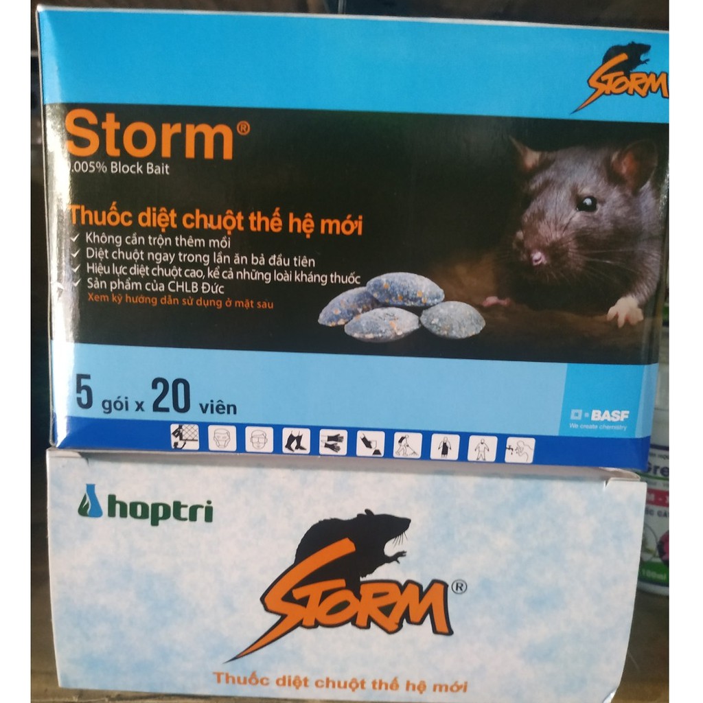 (20 Viên) Thuốc Diệt Chuột Storm - Thuốc chuột Storm Thế Hệ Mới