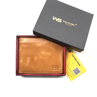 Bóp ví nam WAN da bò 100% W12 chính hãng - Kèm hộp sang trọng (có phiếu bảo hành) - Wan Store