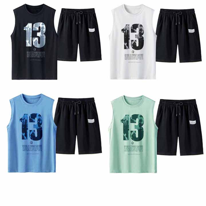 [HÓT NHẤT 2021] Bộ thể thao mặc nhà / Quần áo thun nam / Đồ tập gym J613 H01