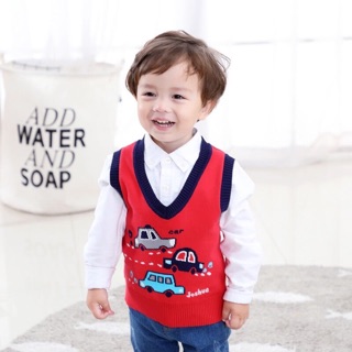 Áo gile oto bé trai