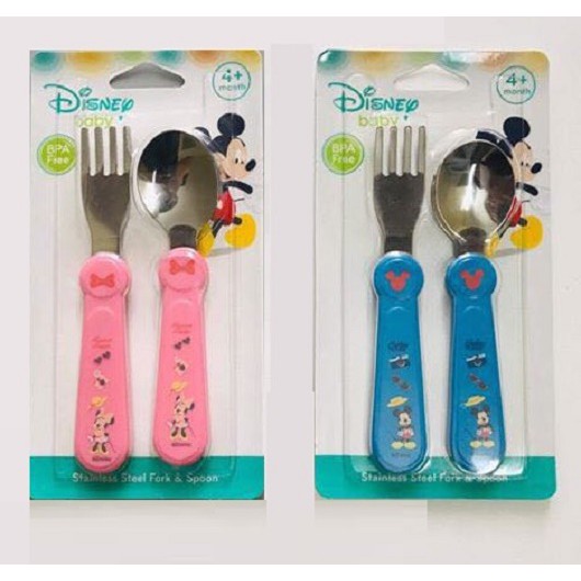 Bộ Thìa Và Nĩa Inox Disney Thái Lan DN80437