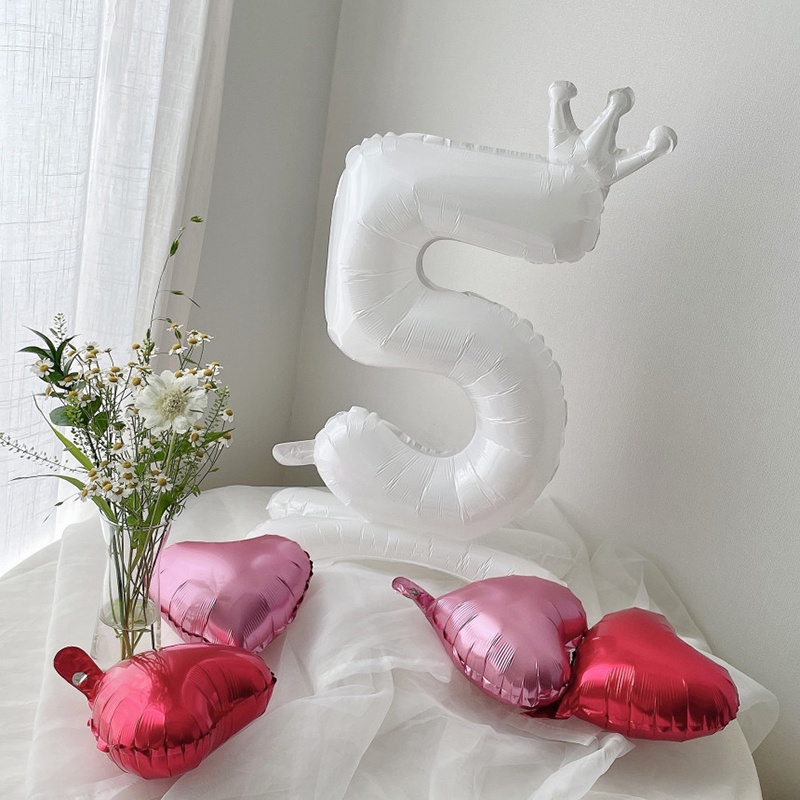 Bong Bóng Nhôm 32 Inch Hình Chữ Số Dùng Trang Trí Tiệc Sinh Nhật