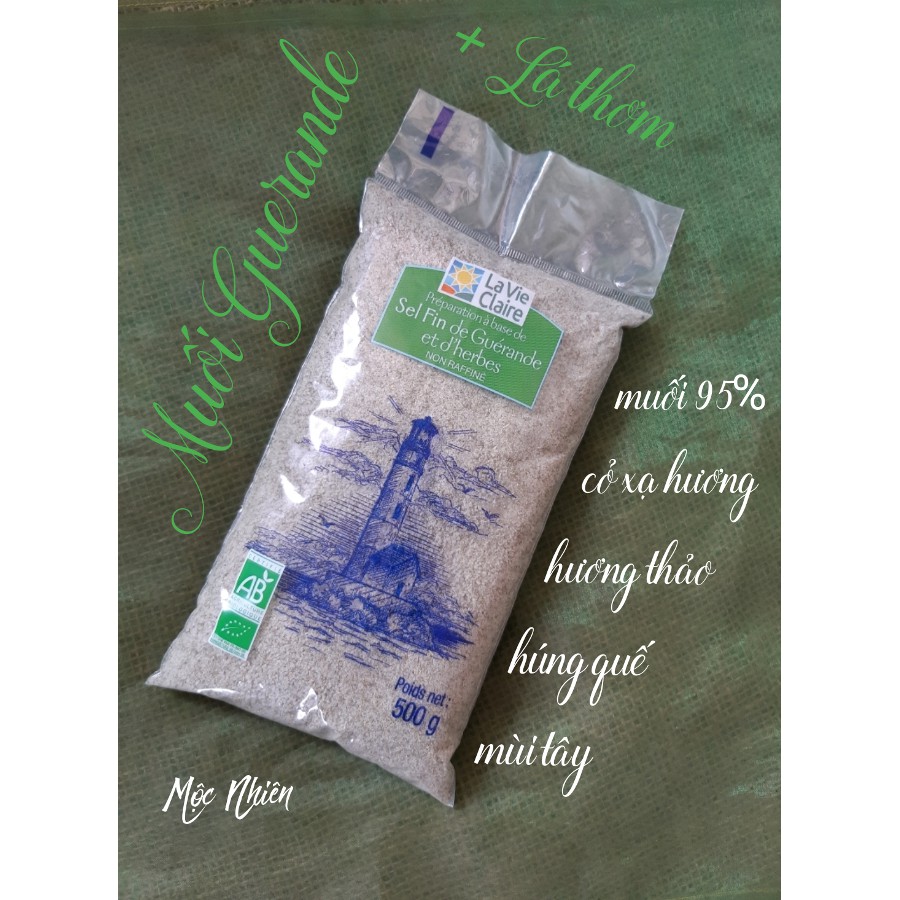 MUỐI GUERANDE PHÁP MIX LÁ THƠM