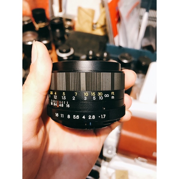 Ống kính mf yashica auto yashinon-ds 50mm f1.7 ngàm m42 - ảnh sản phẩm 6