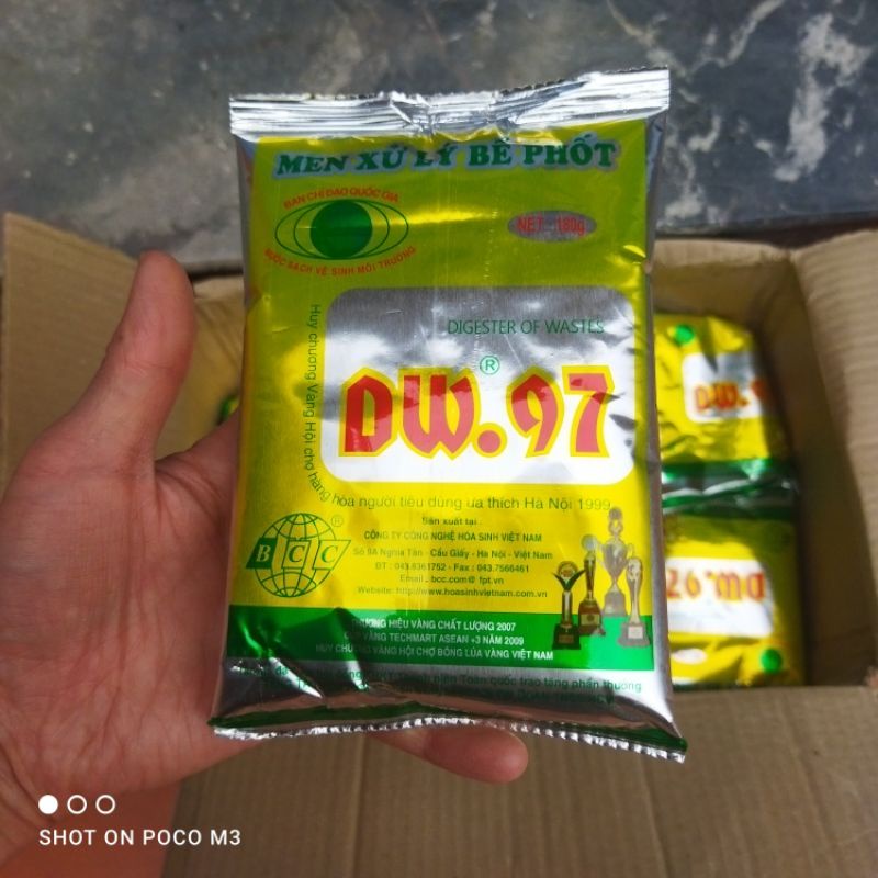 Men Xử Lý Bể Phốt DW 97 - Bột Thông Bồn Cầu -  Khử Mùi Hôi - Phòng Tắc Nghẽn - Làm Tiêu Phân