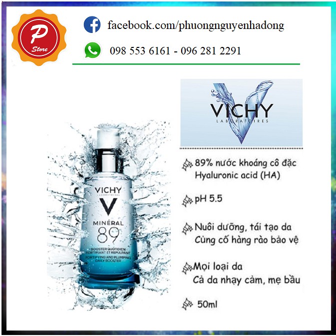 Tinh chất khoáng cô đặc Vichy Mineral 89