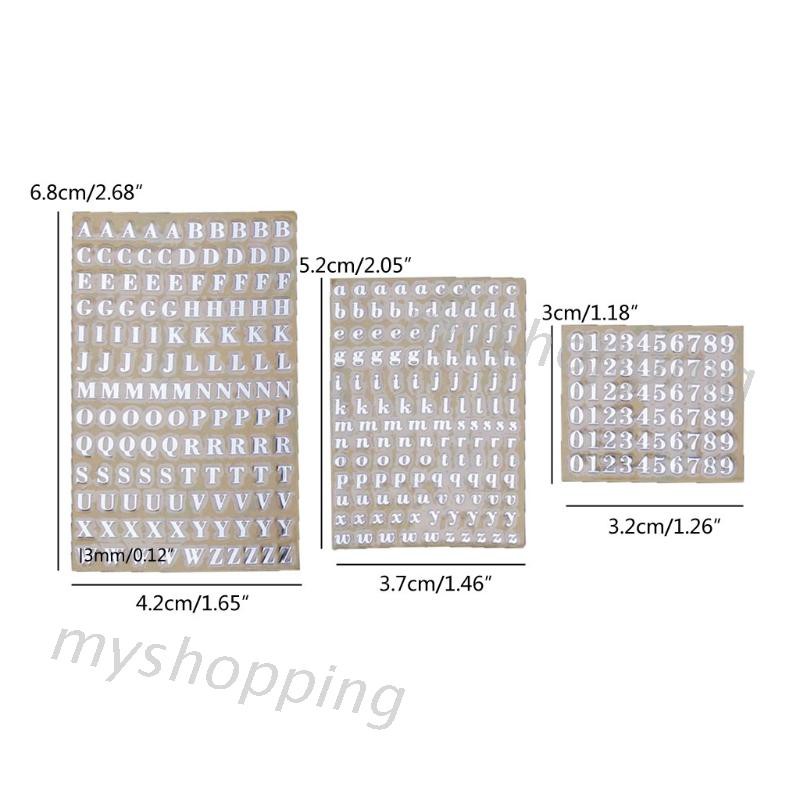 Set 5 nhãn dán làm đầy dùng để trang trí cho đồ thủ công resin epoxy 3mm