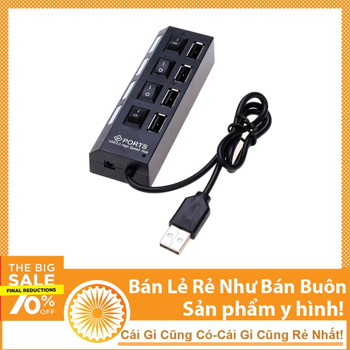 HUB USB Hình Ổ Điện 1 Ra 4