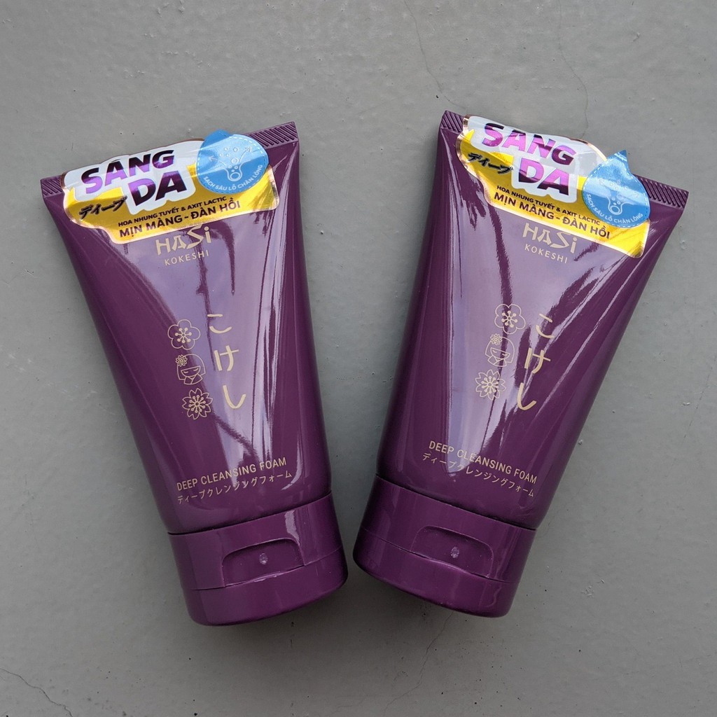 Sữa Rửa Mặt Hasi Kokeshi Sáng Da Và Làm Sạch Sâu Deep Clean Foam 100ml