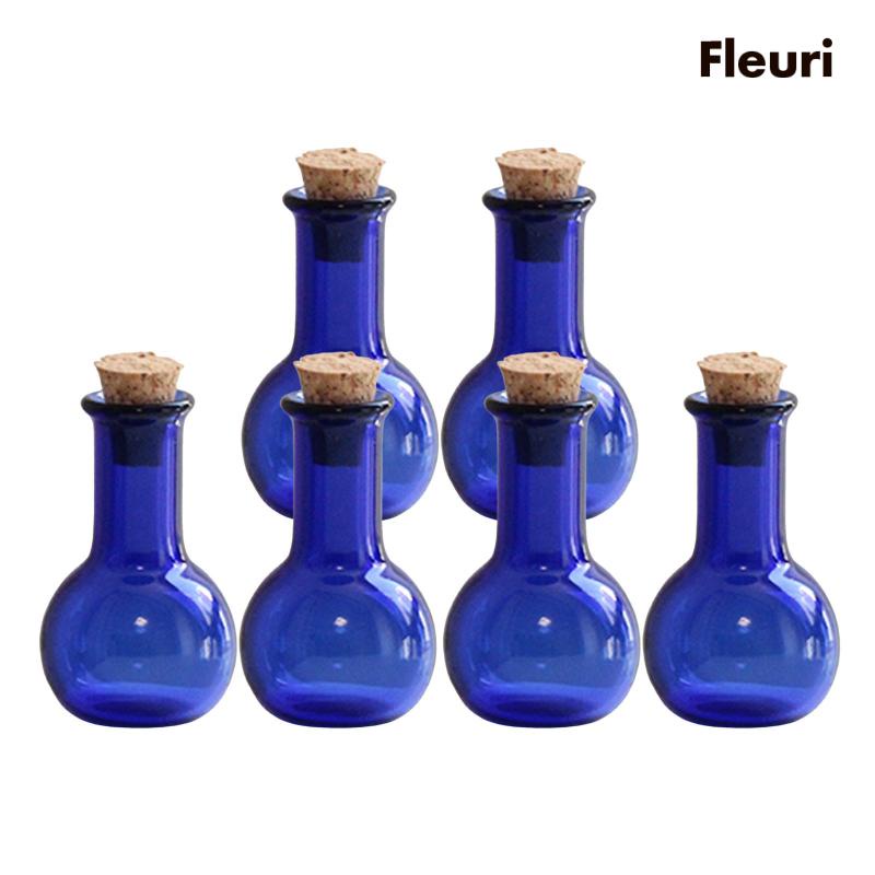 Set 6 Bình Thủy Tinh Mini Có Nút Bần Chặn