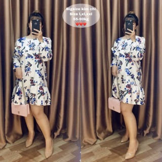 Đầm hoa bigsize cao cấp