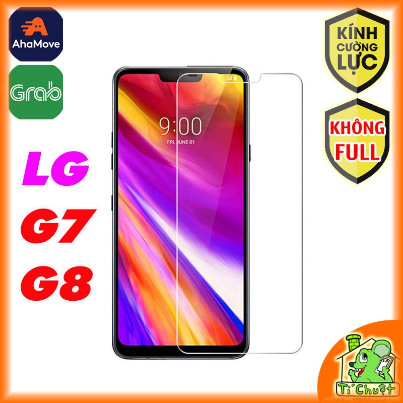 Kính CL LG G7/ G8 Không FULL, Cường Lực mài cạnh 2.5D 9H-0.26mm