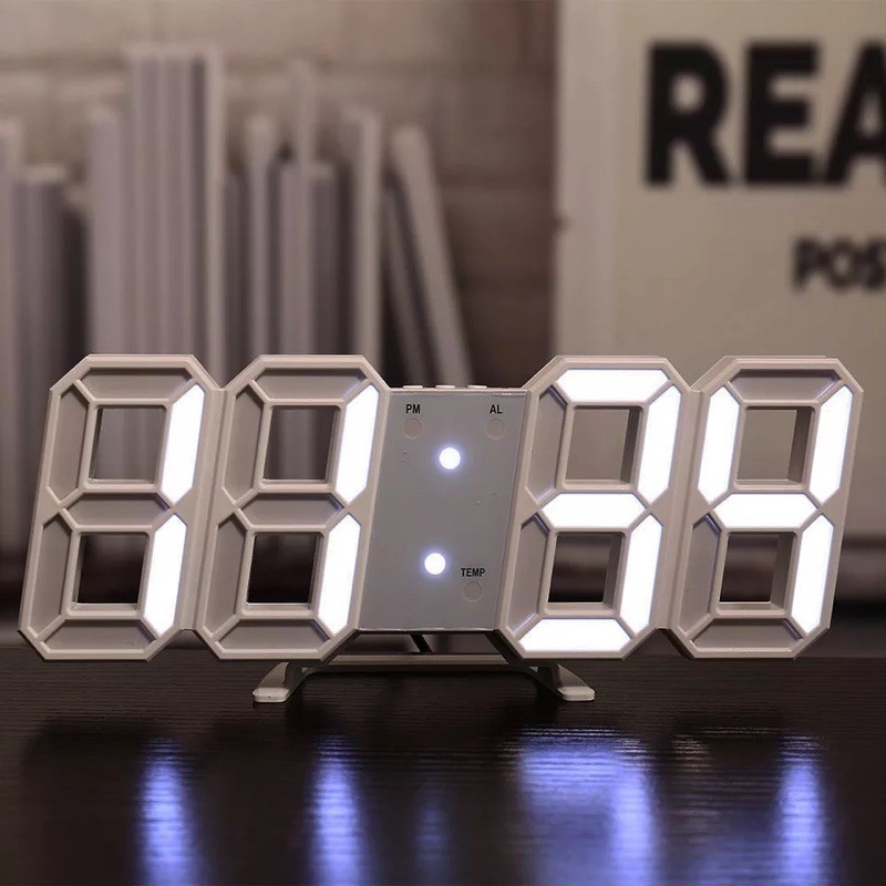 Đồng hồ LED 3D SMART CLOCK treo tường, để bàn &quot;bừng sáng không gian nhà bạn!&quot;...