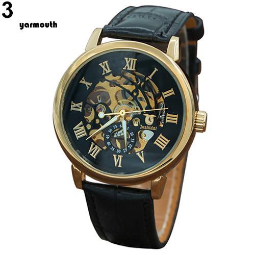 Đồng hồ cơ mặt số Skeleton tròn rỗng cá tính nam | BigBuy360 - bigbuy360.vn