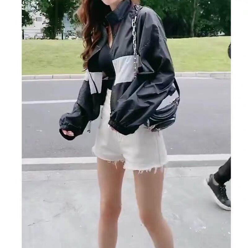 Jiashucheng Áo Khoác Chống Nắng Mùa Hè Phiên Bản Hàn Quốc Cá Tính Ôm Dáng Cho Nữ