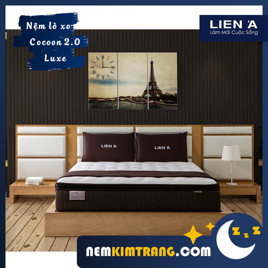 [FREESHIP] NỆM LÒ XO TÚI LÓT LIÊN Á COCOON 2.0 LUXE - BẢO HÀNH 10 NĂM