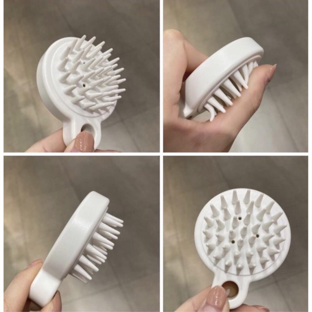 Lược Gội Đầu Silicone Muji Xuất Nhật, Lược Massage Da Đầu Giảm Stress, Giảm Rụng Tóc, Kích Mọc Tóc, Sạch Gàu QC22219