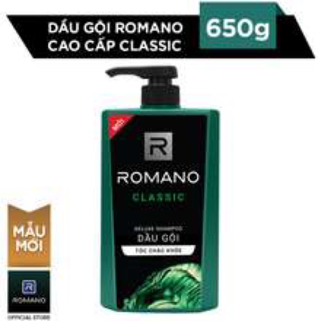( chính hãng )  Dầu Gội Romano Deluxe Classic (650g)