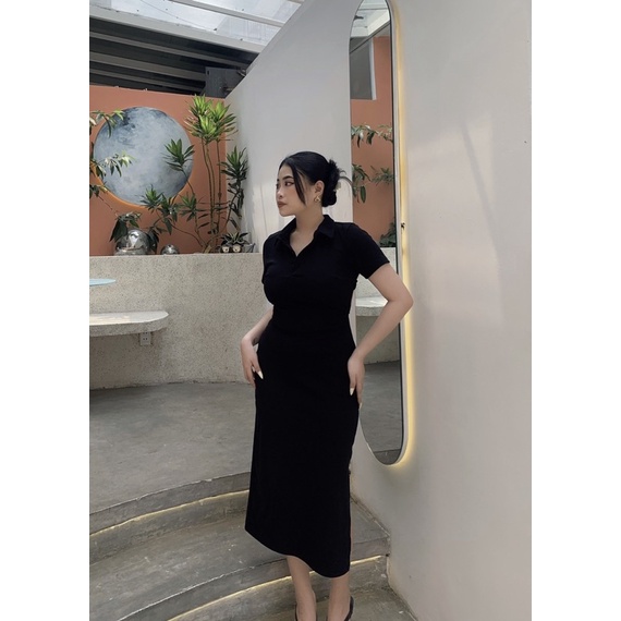 ĐẦM POLO KHOÉT LƯNG NATURAL DRESS BIGSIZE