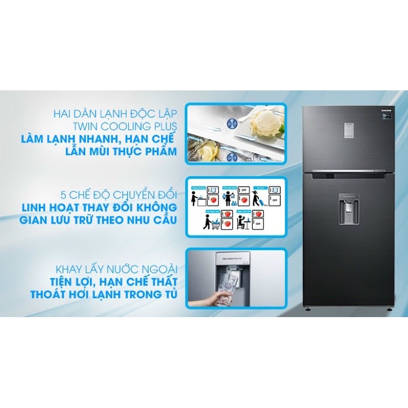 Tủ lạnh Samsung inverter 502 lít RT50K6631BS/SV