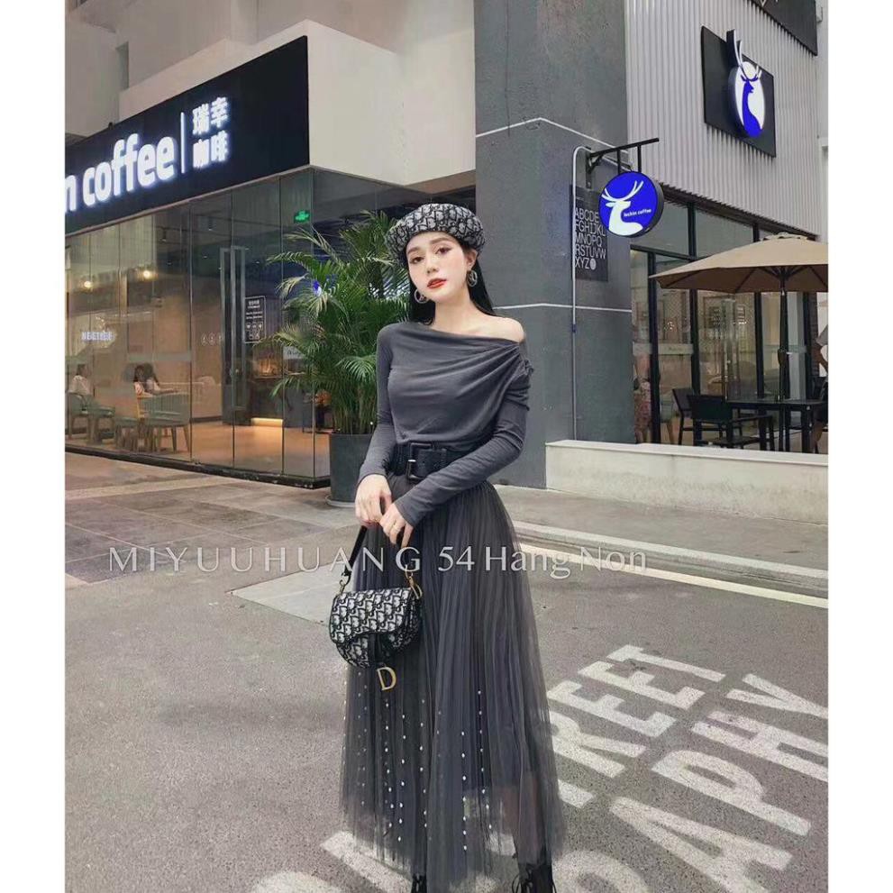 Chân Váy Dáng Dài Điểm Chấm Điệu Đà Cho Nàng Thích Cute | BigBuy360 - bigbuy360.vn