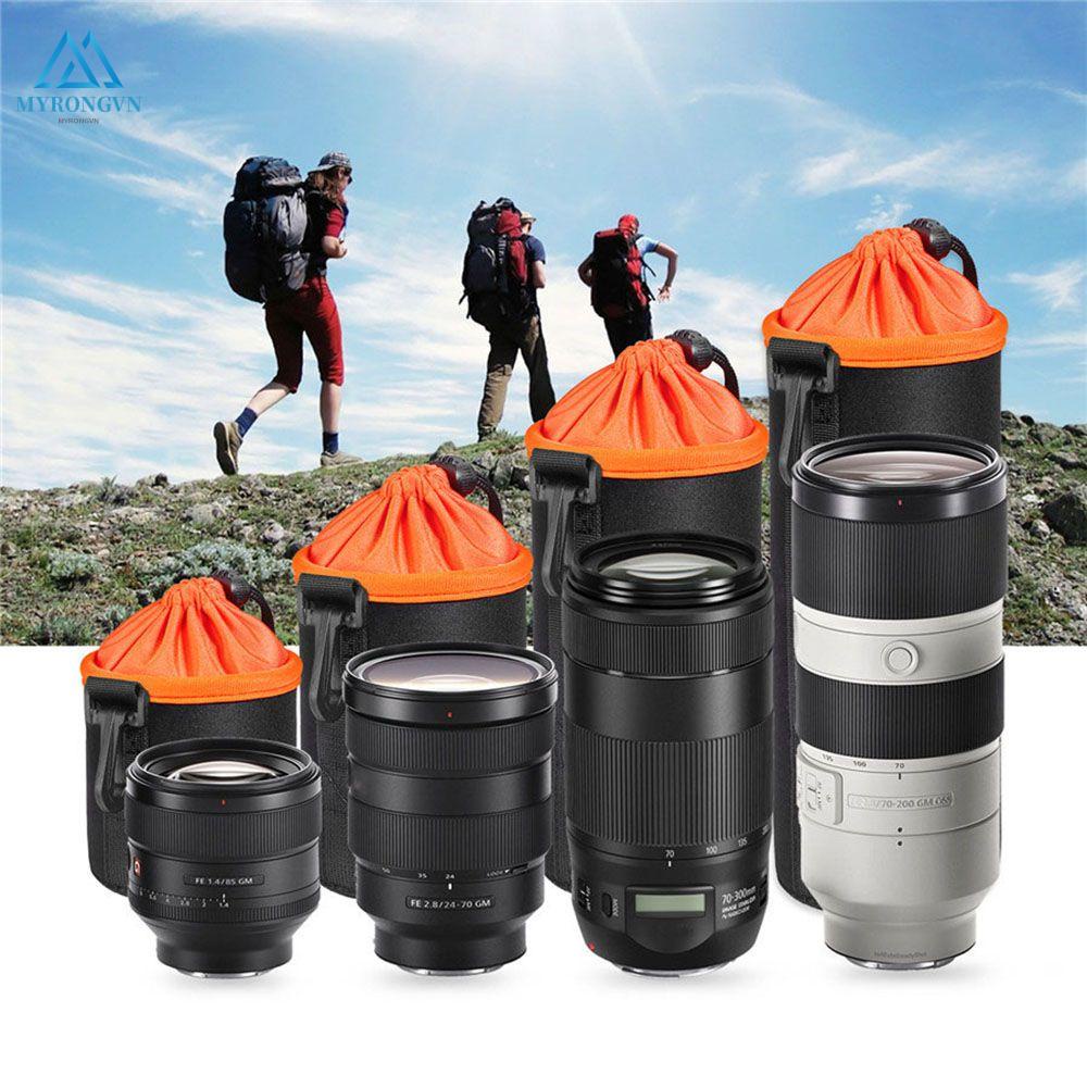 Túi Đựng Ống Kính Máy Ảnh Mềm Mại Chống Thấm Nước Kèm Móc Cho DSLR