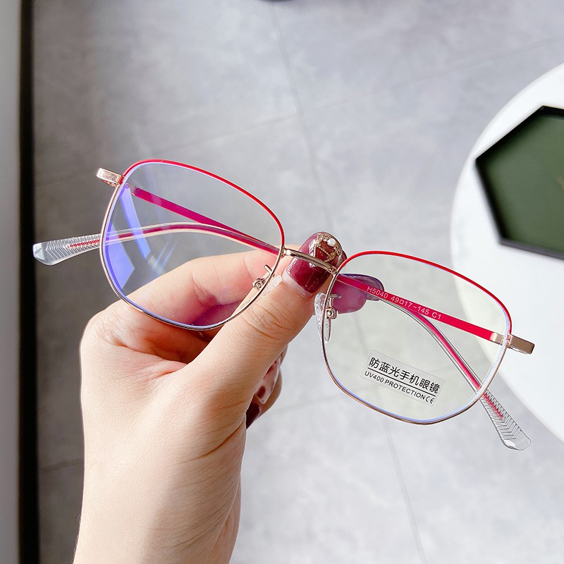 Mắt Kính Gọng Tròn Chống Tia Sáng Xanh Phong Cách Retro Jz5040