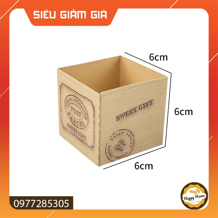 Cup giấy vuông màu nâu nướng bánh bông lan bánh Muffin tiện dụng chịu nhiệt tốt sét 50 cup