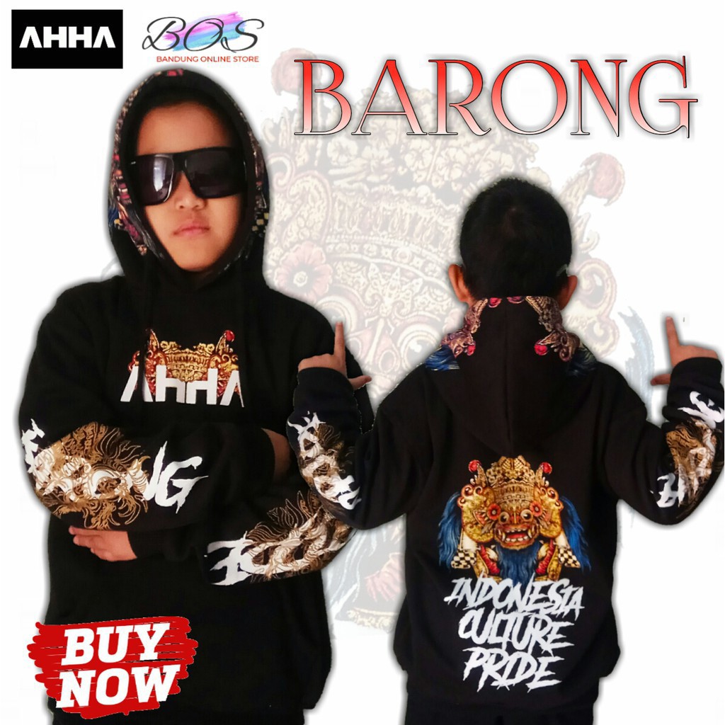 Ahha barong Áo Sweater Dành Cho Trẻ Em 7-12 Tuổi / Người Lớn barong