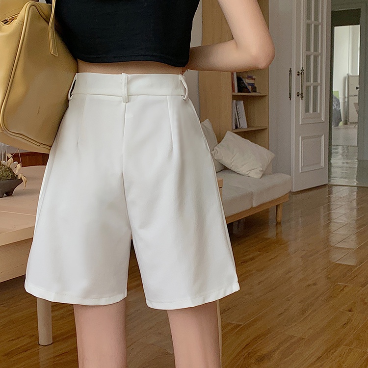 Xiaozhainv Quần short XIAO ZHAI NV lưng cao ống rộng phong cách thời trang Hàn Quốc